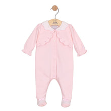 Load image into Gallery viewer, Pink Front Opening Babygrow