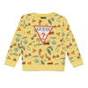 Yellow Palm Print Sweat Top & Shorts