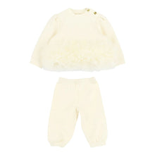 Load image into Gallery viewer, Babies Ivory Tulle Trim &quot;Deonne&quot; Tracksuit