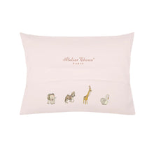 Load image into Gallery viewer, Pink Carousel Satin Cushion