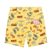 Load image into Gallery viewer, Yellow Palm Print Sweat Top &amp; Shorts