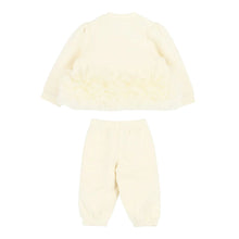 Load image into Gallery viewer, Babies Ivory Tulle Trim &quot;Deonne&quot; Tracksuit