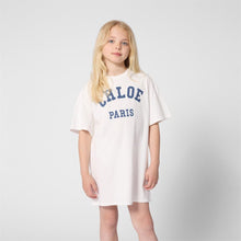 Load image into Gallery viewer, Ivory Appliqué Logo Dress