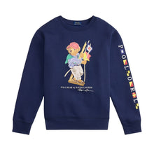 Load image into Gallery viewer, Navy Polo Bear Sweat Top