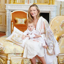 Load image into Gallery viewer, Pink Carousel Satin Cushion