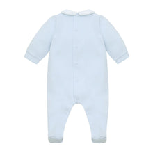 Load image into Gallery viewer, Pale Blue Toy Embroidery Babygrow
