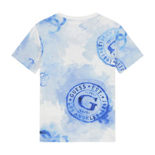 Load image into Gallery viewer, Blue &amp; White Stamped Logo T-Shirt