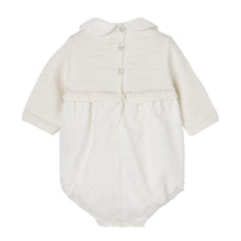 Load image into Gallery viewer, Ivory Textured &amp; Knitted Romper