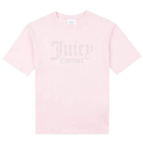 Pink Diamante Boyfriend T-Shirt