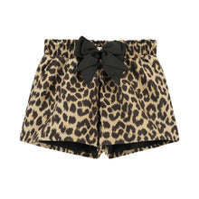 Load image into Gallery viewer, Leopard Shorts &amp; Black Ribbed Jumper Set