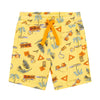 Yellow Palm Print Sweat Top & Shorts