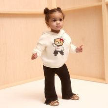 Load image into Gallery viewer, Babies Ivory &amp; Black Hoodie Set