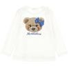 Ivory Rhinestone Bear T-Shirt