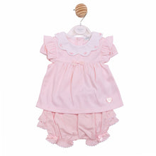 Load image into Gallery viewer, Pink Top &amp; Frilly Bloomer Set