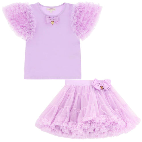 Lilac 'Pixie' Tutu Skirt & 'Lexie' T-Shirt Set