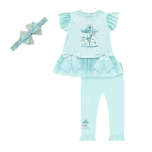 Load image into Gallery viewer, Mint Carousel Legging Set &amp; Headband