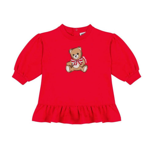 Baby Girls Red Teddy Dress