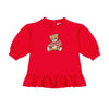 Baby Girls Red Teddy Dress