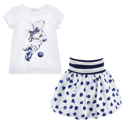 Blue & White Lola Bunny Skirt Set