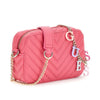 Pink Quilted Shoulder Bag