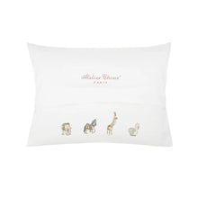 Load image into Gallery viewer, Blue Carousel Satin Cushion