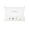 Blue Carousel Satin Cushion
