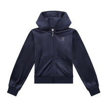 Load image into Gallery viewer, Navy Diamante Bootcut Tracksuit
