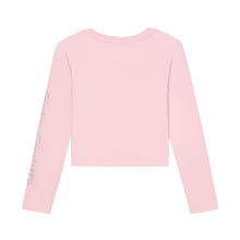 Load image into Gallery viewer, Pink Long Sleeve Diamante Top