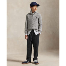 Load image into Gallery viewer, Grey Cable Knit 1/4 Zip Jumper