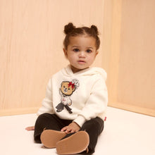 Load image into Gallery viewer, Babies Ivory &amp; Black Hoodie Set