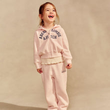 Load image into Gallery viewer, Pink Wide Leg Logo Tracksuit