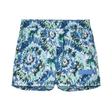 Load image into Gallery viewer, Blue &amp; Green Tie Dye Swim Shorts
