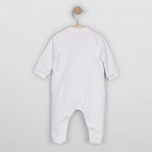 Load image into Gallery viewer, Unisex White Embroidered Babygrow &amp; Hat
