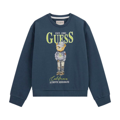 Navy Teddy Sweat Top