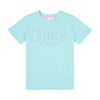 Pale Turquoise Diamante Logo T-Shirt