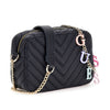 Navy Quilted Shoulder Bag