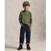 Olive Green Long Sleeve Top