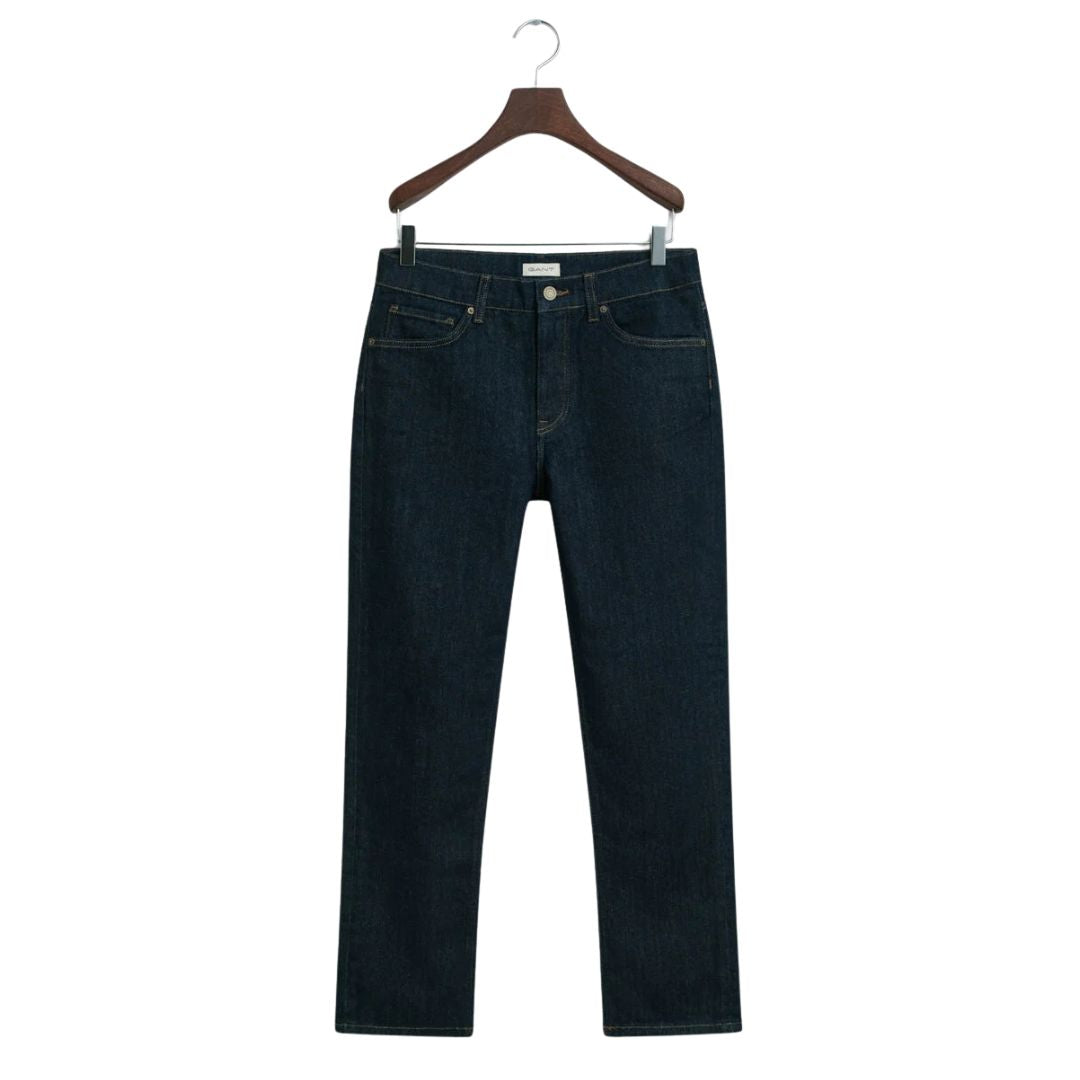 Dark Blue Straight Fit Jeans