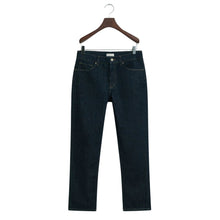 Load image into Gallery viewer, Dark Blue Straight Fit Jeans