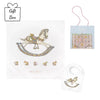 Rocking Horse Swaddle & Bib Gift Set