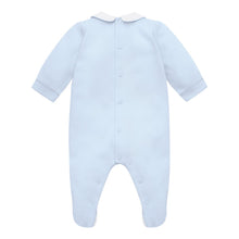 Load image into Gallery viewer, Pale Blue Teddy Babygrow &amp; Hat