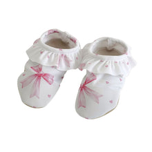 Load image into Gallery viewer, White &amp; Pink Bows Non Slip Aqua Shoes
