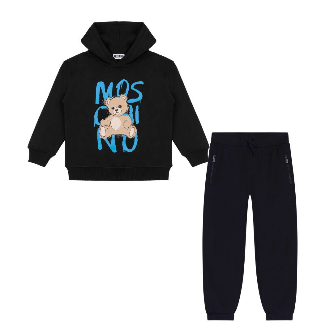 Black Graffiti Logo Tracksuit