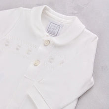 Load image into Gallery viewer, Unisex White Embroidered Babygrow &amp; Hat