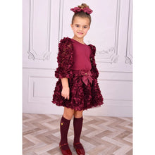 Load image into Gallery viewer, Burgundy Roses &quot;Khaila&quot; Skirt Set