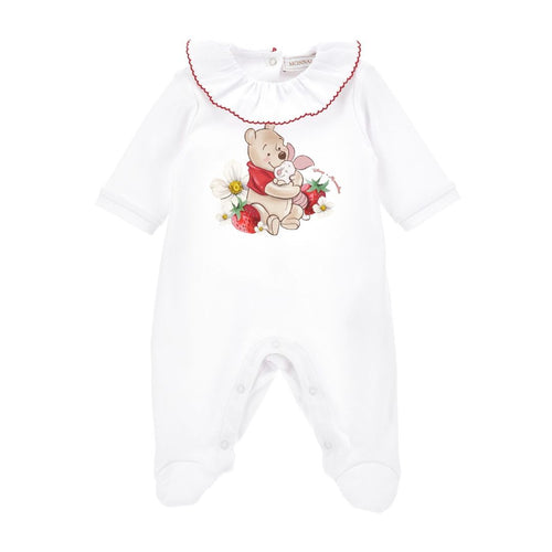 PRE ORDER - White Winnie The Pooh Babygrow