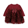 Babies Burgundy Roses "Lively" Dress
