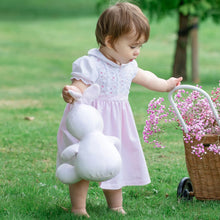 Load image into Gallery viewer, Pink &amp; White Embroidered Dress