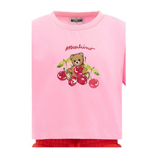 Load image into Gallery viewer, Girls Pink &amp; Red Cherry Shorts Set