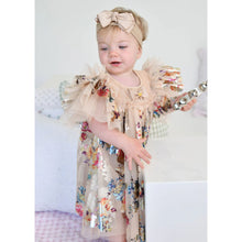 Load image into Gallery viewer, Babies Gold Foil Floral Print Dress